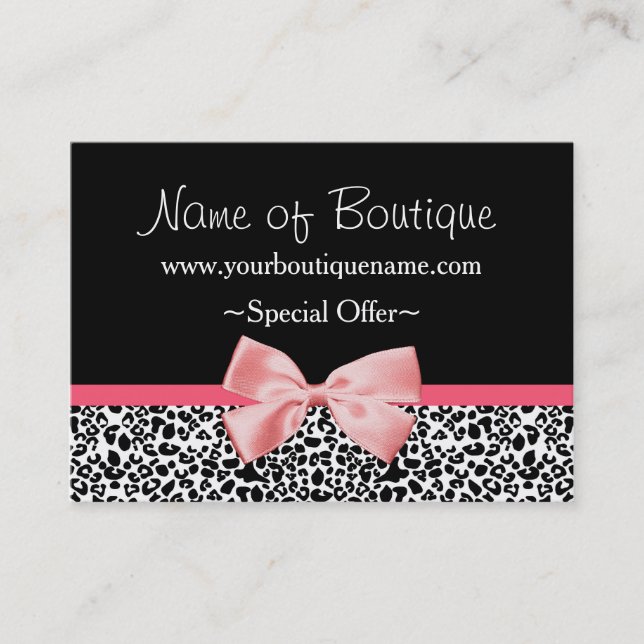 Coupon rabais Empreinte de léopard à la mode Pink  (Devant)