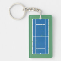 Cour de Tennis Bleu et Vert Style déstressé