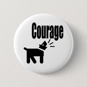 Courage 2 Inch Round Button