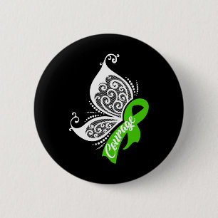 Courage Butterfly Gallbladder Bile Duct Cancer Gif 2 Inch Round Button