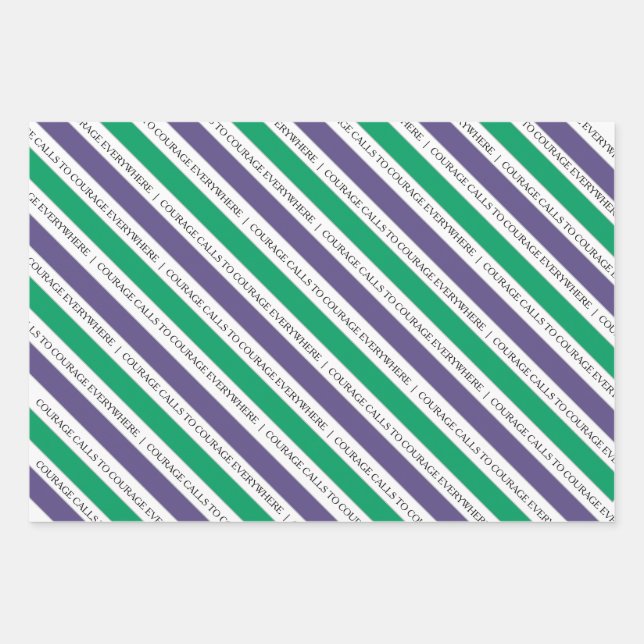 Courage Calls To Courage Feminist Wrapping Paper (Front)