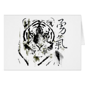 Courage chinois de symbole