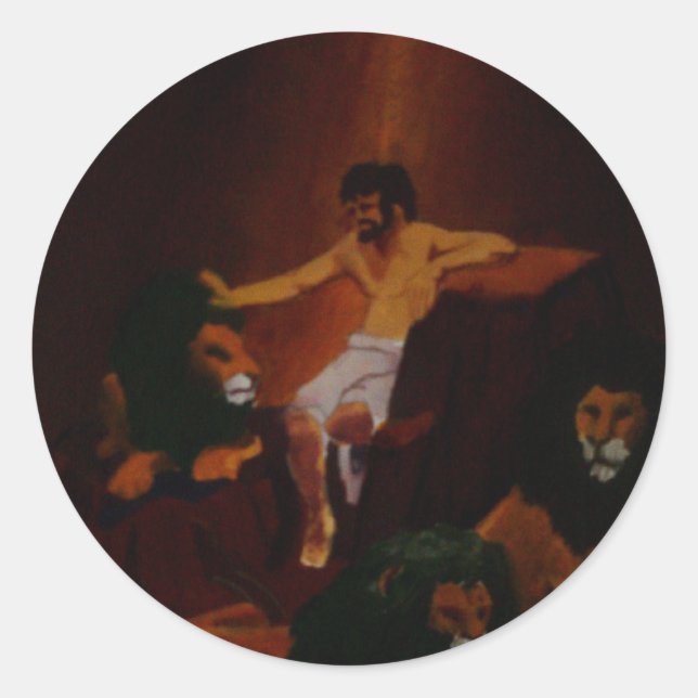 COURAGE! CLASSIC ROUND STICKER (Front)