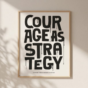 Courage comme stratégie - Impression typographique