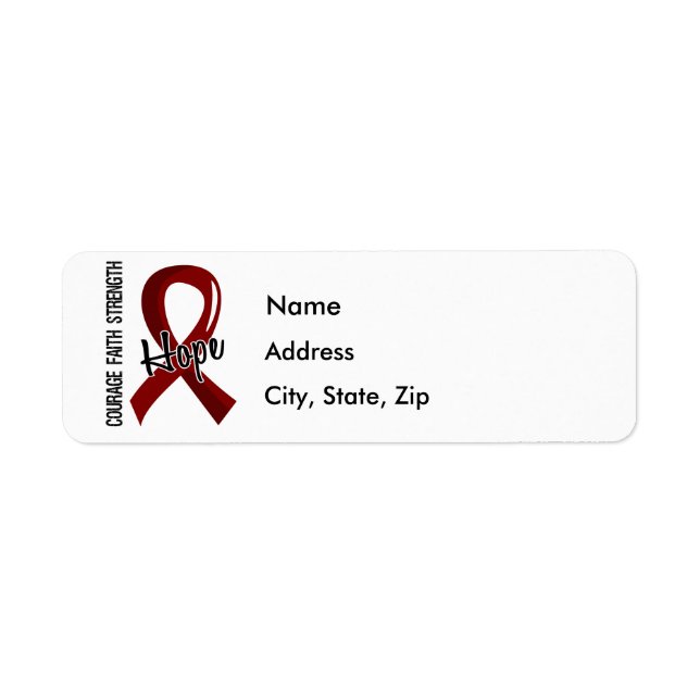 Courage Faith Hope 5 Brain Aneurysm (Front)