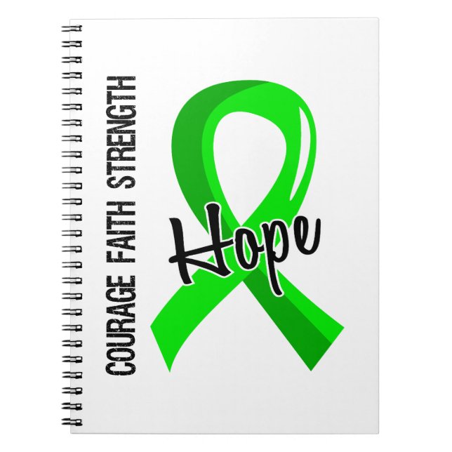 Courage Faith Hope 5 Lymphoma Notebook (Front)