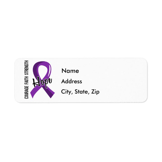 Courage Faith Hope 5 Pancreatic Cancer (Front)