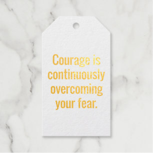 Courage Foil Gift Tag