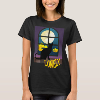 Courage Fulllmoon Dust and a Sad Lonely Cat T-Shirt