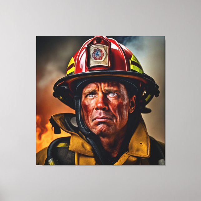Courage in the Inferno Canvas Print (Front)