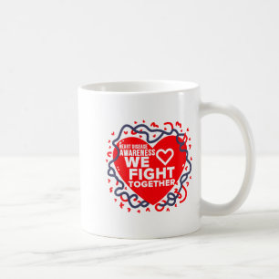 Courage In Unity _ Heart Disease Awareness Coffee Mug
