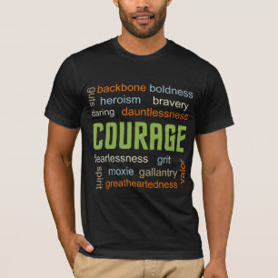 COURAGE Inspired WORD Cloud Tee