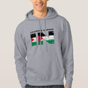 COURAGE IS MADE IN PALESTINE   Free Palestine Hoodie