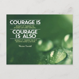 Courage Is What It Takes Postcard