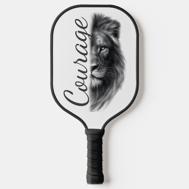 Courage Lion Artistic Minimal- Pickleball Paddle (Front)