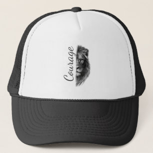 Courage Lion Artistic Minimal- Trucker Hat