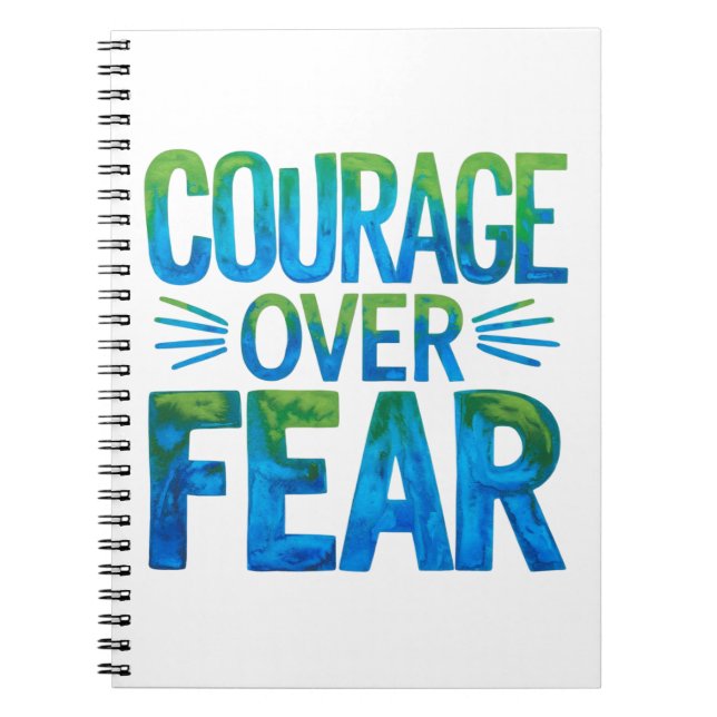 Courage over fear notebook (Front)