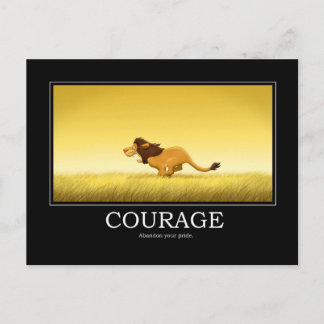 Courage Poster Postcard
