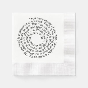 courage quote cocktail napkins