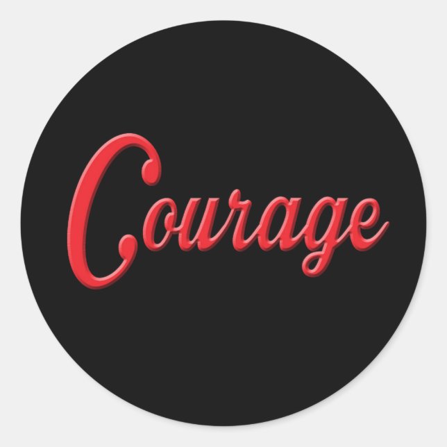 Courage Sticker - Set of 20 (Front)
