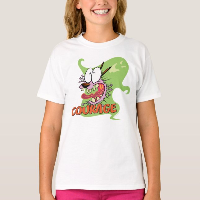Courage the Cowardly Dog | Ghost Graphic T-Shirt (Front)