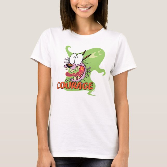 Courage the Cowardly Dog | Ghost Graphic T-Shirt (Front)