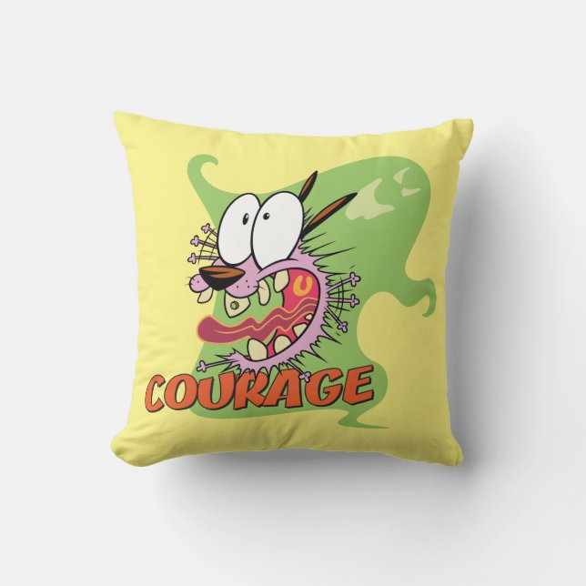 Courage the Cowardly Dog | Ghost Graphic Throw Pillow (Front)