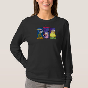 Courage The Cowardly Dog Group Panels T-Shirt