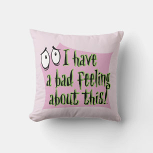 Courage the Cowardly Dog   I Have a Bad Feeling… Throw Pillow