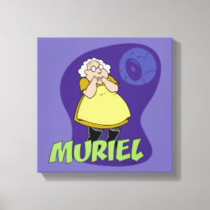 Courage the Cowardly Dog   Muriel Graphic Canvas Print