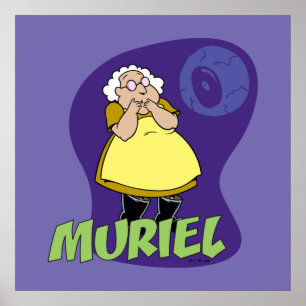 Courage the Cowardly Dog   Muriel Graphic Poster
