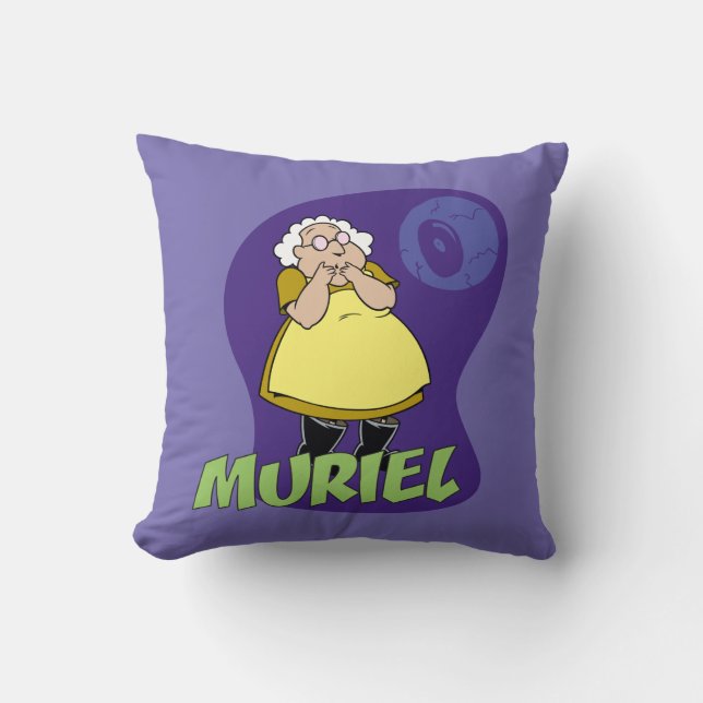 Courage the Cowardly Dog | Muriel Graphic Throw Pillow (Front)