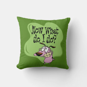 Courage the Cowardly Dog   Now What Do I Do? Throw Pillow
