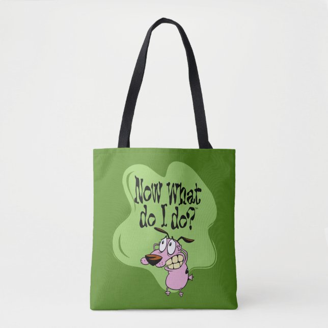 Courage the Cowardly Dog | Now What Do I Do? Tote Bag (Front)