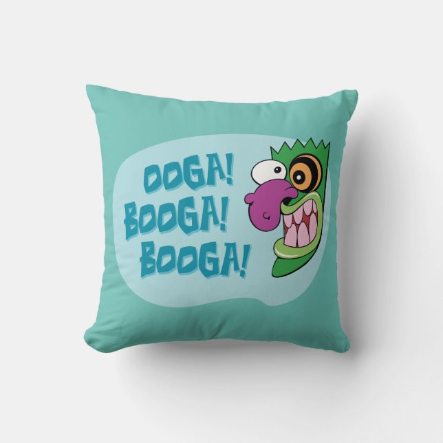 Courage the Cowardly Dog | Ooga Booga Booga! Throw Pillow (Front)