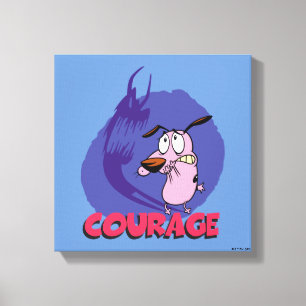 Courage the Cowardly Dog   Shadow Graphic Canvas Print
