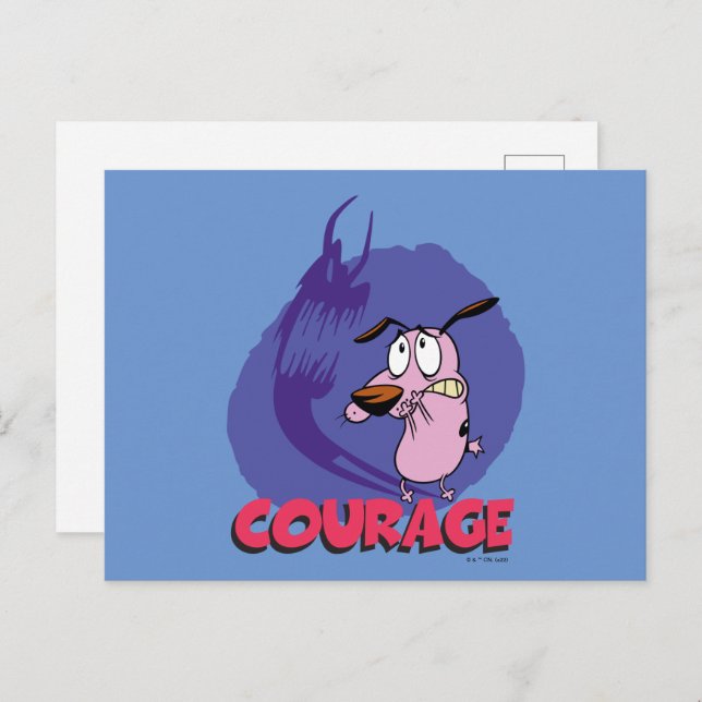 Courage the Cowardly Dog | Shadow Graphic Postcard (Front/Back)