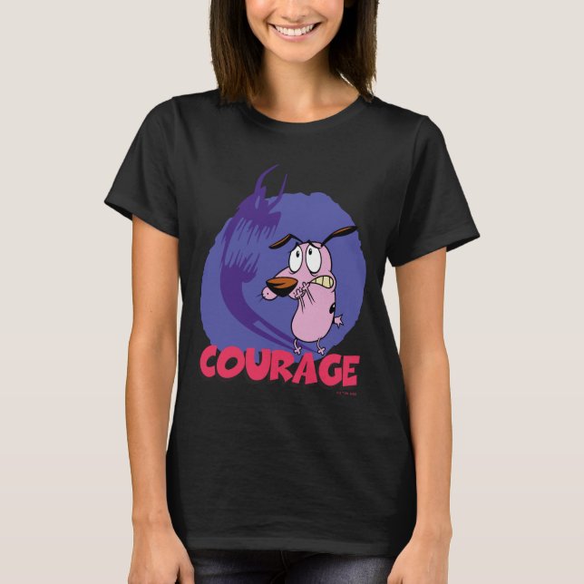 Courage the Cowardly Dog | Shadow Graphic T-Shirt (Front)