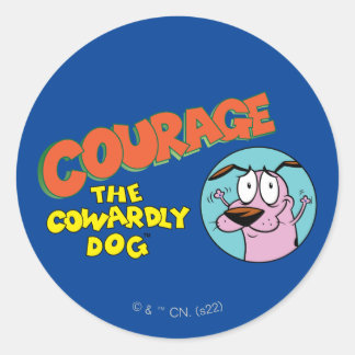 Courage the Cowardly Dog | Show Logo Classic Round Sticker