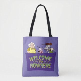 Courage the Cowardly Dog | Welcome To Nowhere Tote Bag