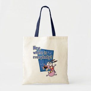 Courage the Cowardly Dog Where is everybody? Tote Bag