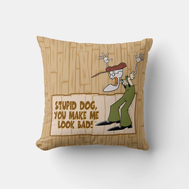 Courage the Cowardly Dog | You Make Me Look Bad! Throw Pillow (Front)