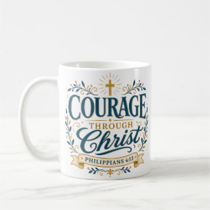 Courage Through Christ Pastor Appreciation Coffee Mug