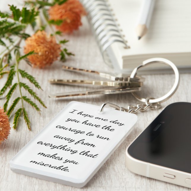 Courage to Break Free Keychain (Front Right)