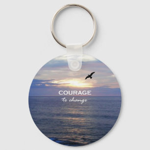 Courage To Change Keychain