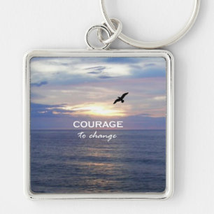 Courage to Change Keychain