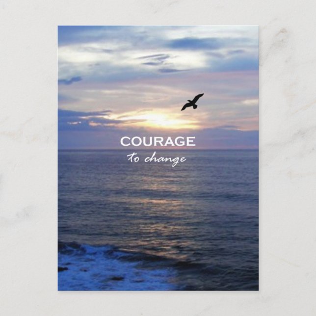 Courage To Change Postcard (Front)