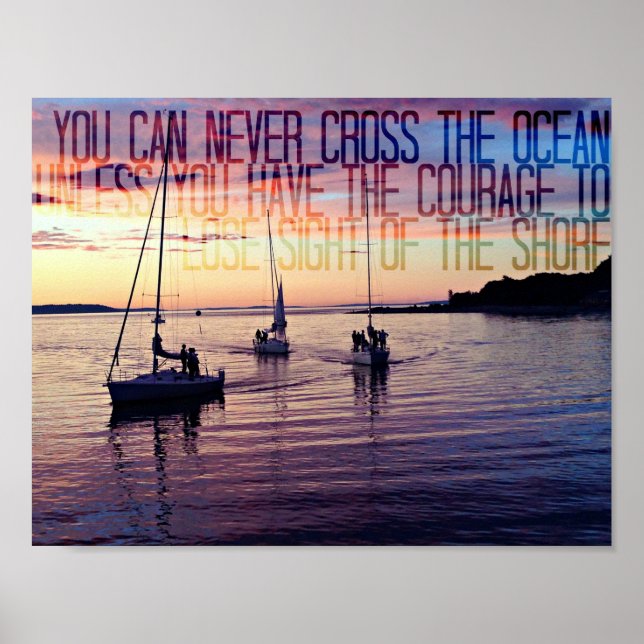 Courage To Leave The Shore Poster (Front)