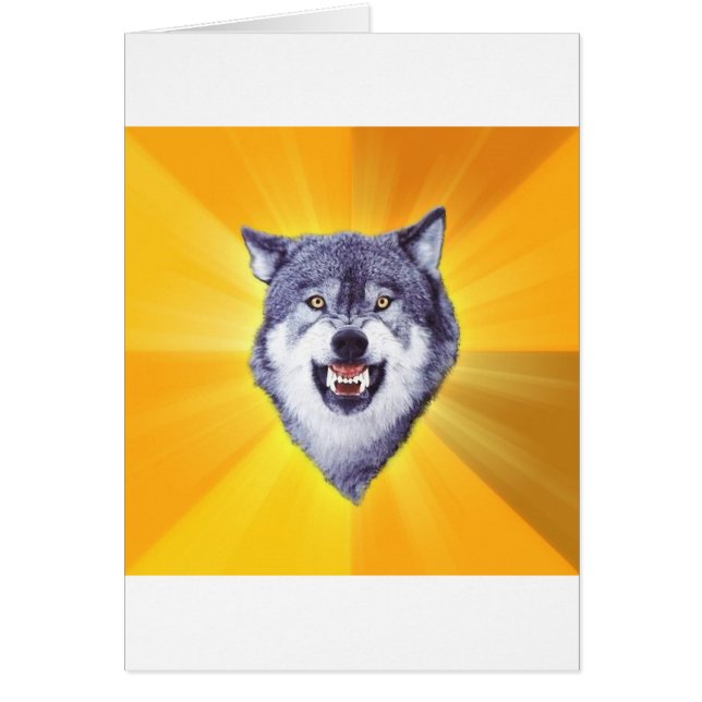Courage Wolf Advice Animal Internet Meme (Front)