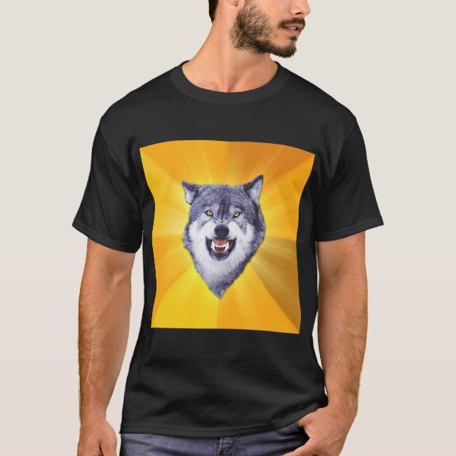 Courage Wolf T-Shirt (Front)